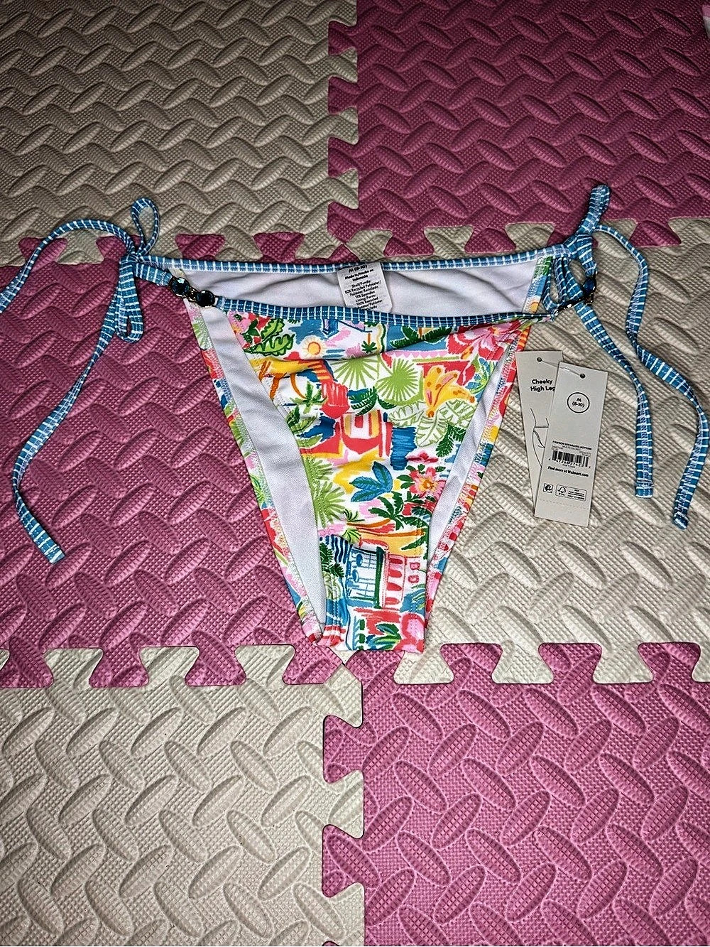 NoBoundaries Floral Bikini Bottom Multicolor NWT